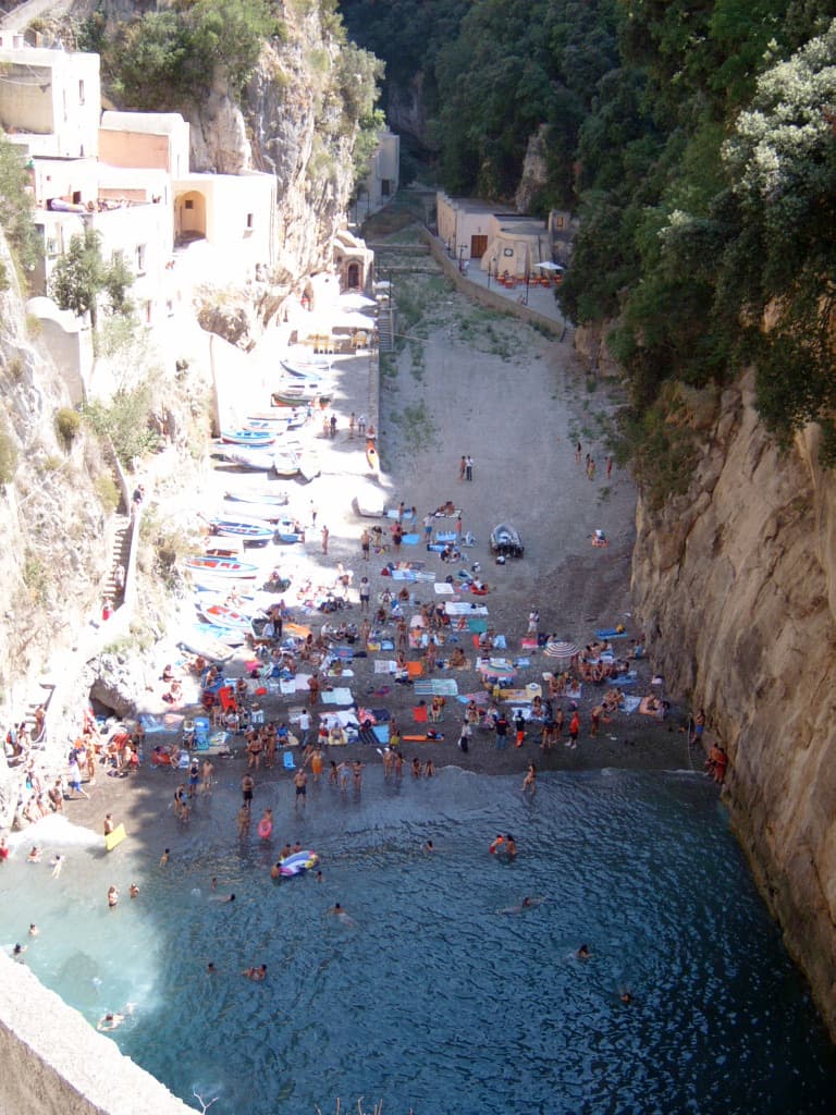 The Furore fjord — Italy's smallest beach